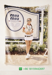 Miumiu Throw Blankets